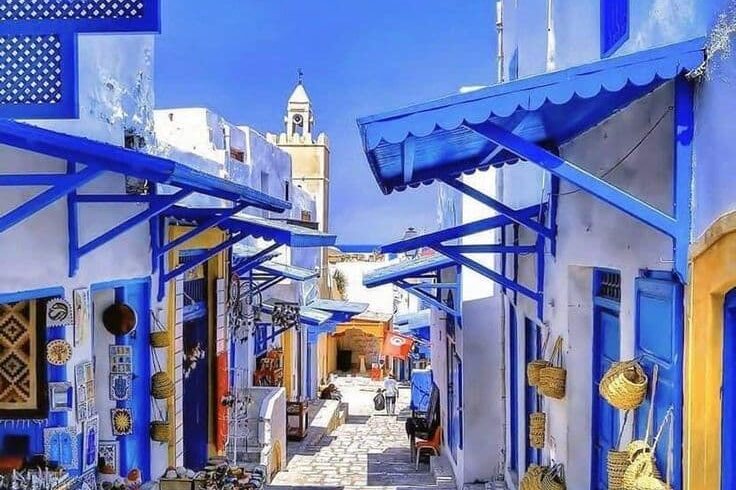 Blue streets of Chefchaouen Medina in northern Morocco