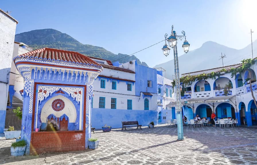 Chefchaouen blue city in northern Morocco, a popular destination on cultural Morocco tours