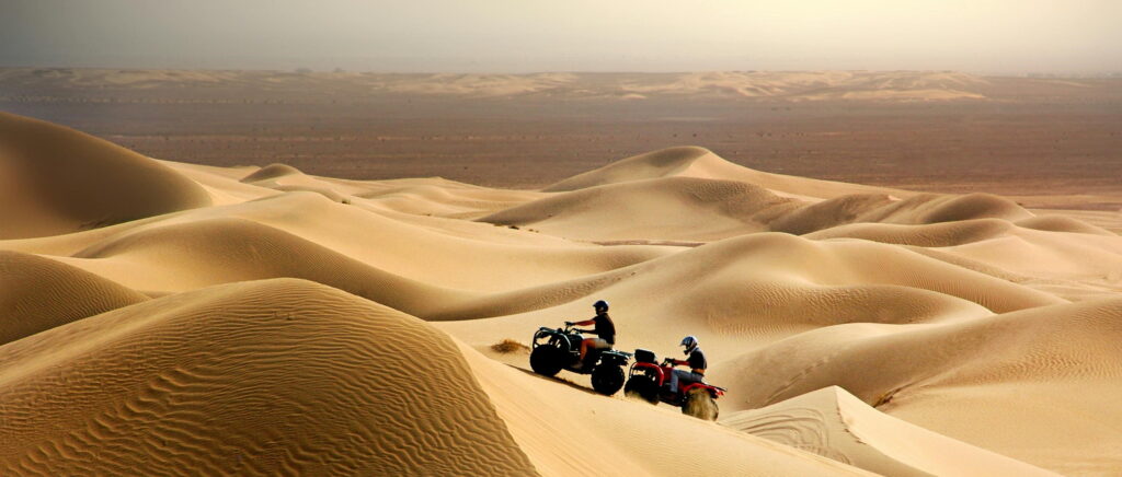 Quad biking adventure in the Sahara Desert as part of an exciting Morocco desert tour