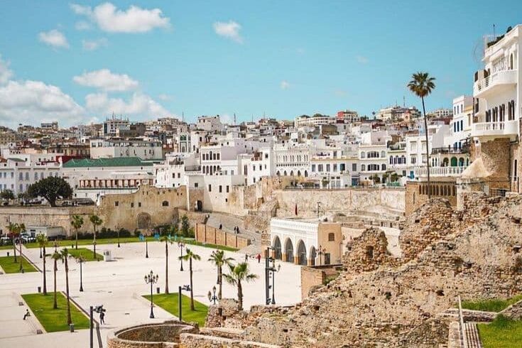 Historic stone walls and old Medina view in Tangier, highlighting the city’s rich heritage at the start of a Morocco tour.