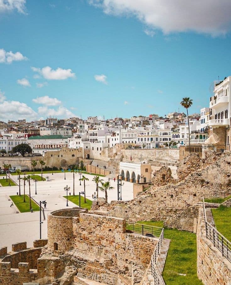 Historic stone walls and old Medina view in Tangier, highlighting the city’s rich heritage at the start of a Morocco tour.